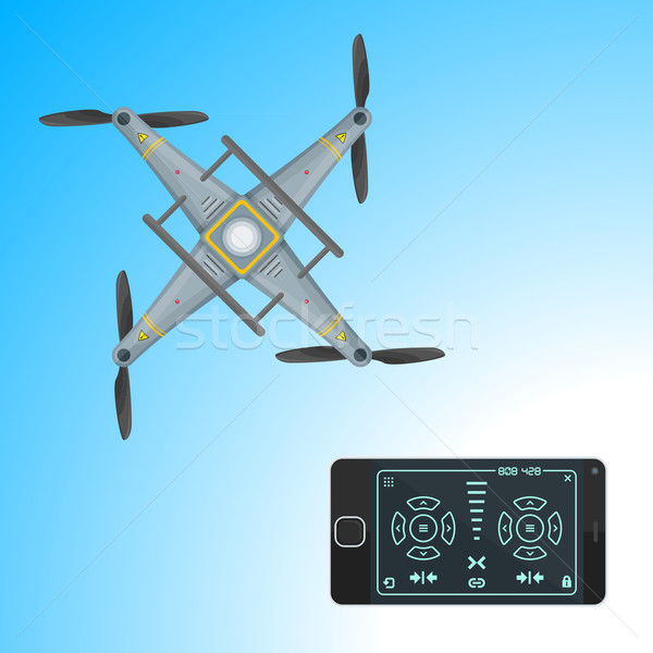 vector drone remote application illustration
 Stock photo © TRIKONA