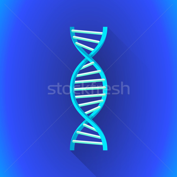 vector flat DNA helix symbol illustration icon
 Stock photo © TRIKONA