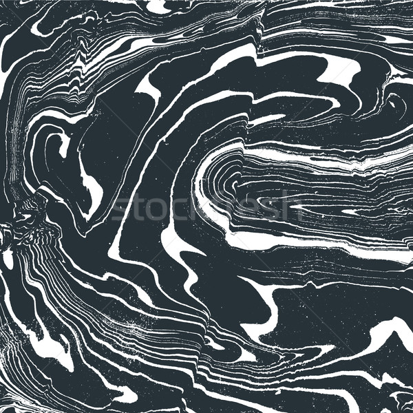 Stock photo: vector monochrome suminagashi abstract background
