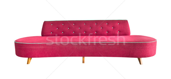red sofa isolated with clipping path Stock photo © tungphoto