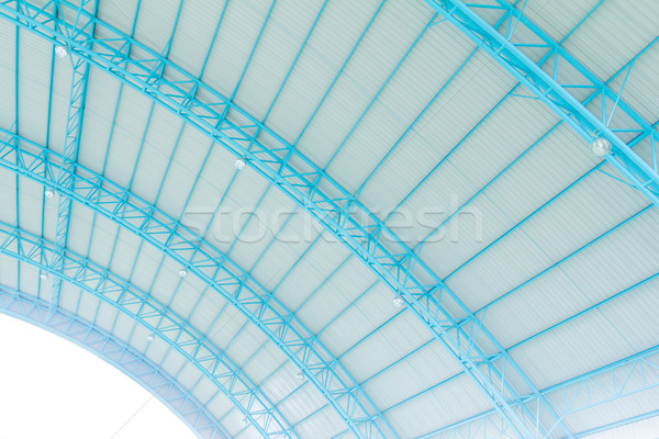 Metal çatı çelik yapı arka plan sanayi Stok fotoğraf © tungphoto