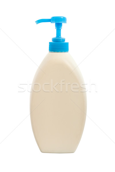 white plastic bottle isolated with clipping path Stock photo © tungphoto