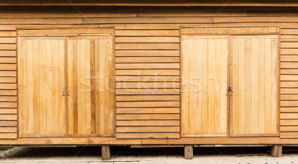 wooden door Stock photo © tungphoto