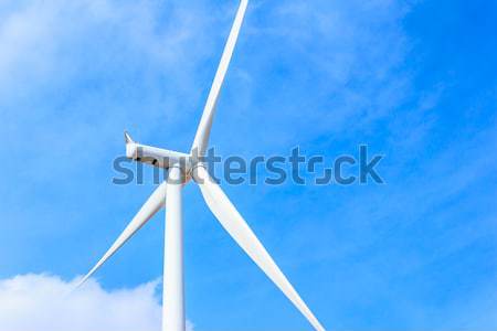 Turbina eolica tecnologia energia futuro vento Foto d'archivio © tungphoto