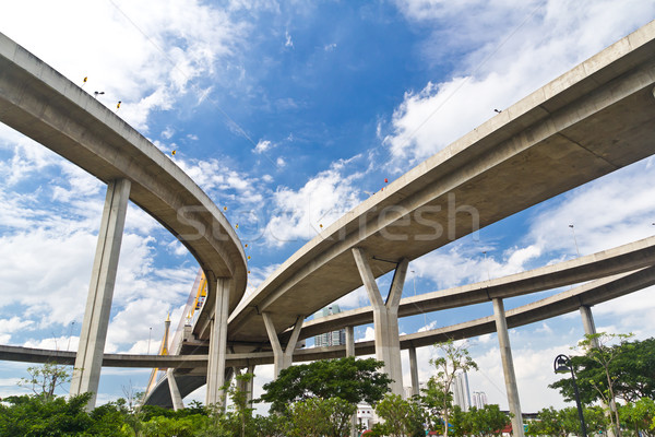 Bhumibol bridge in Samut Prakarn Bangkok, Thailand  Stock photo © tungphoto