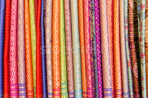 native thai style silk Stock photo © tungphoto