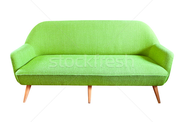 Verde sofá aislado textura casa Foto stock © tungphoto