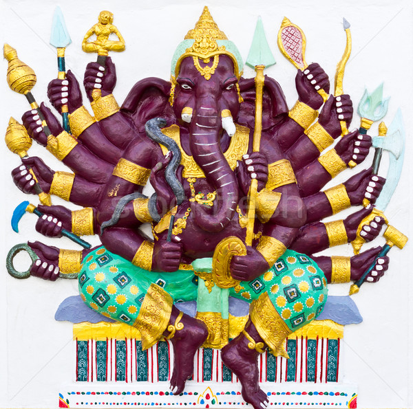 Indian or Hindu ganesha God Named Vira Ganapati Stock photo © tungphoto