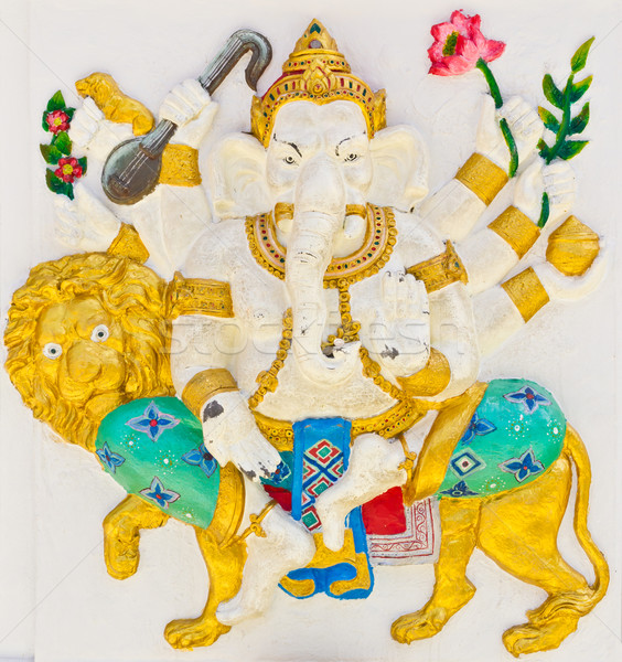 Indian or Hindu God Named Singha Ganapati Stock photo © tungphoto