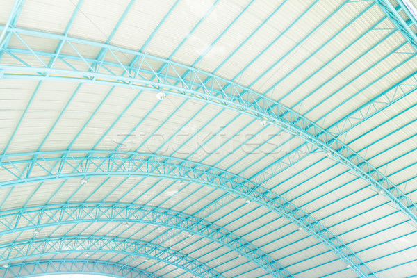 metal roof with steel structure Stock photo © tungphoto