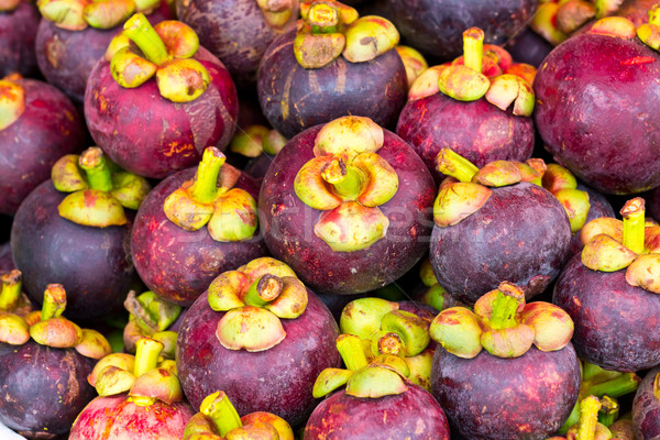 Mangostano thai frutta mercato fresche Foto d'archivio © tungphoto