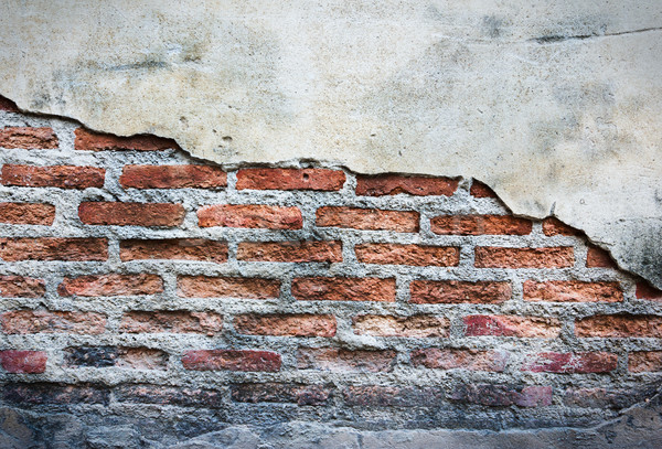 Grunge cement muur spleet textuur verf Stockfoto © tungphoto