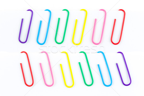 paperclips isolated on white background Stock photo © tungphoto
