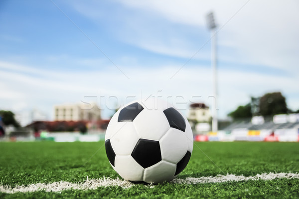 Futebol grama verde futebol esportes verão campo Foto stock © tungphoto