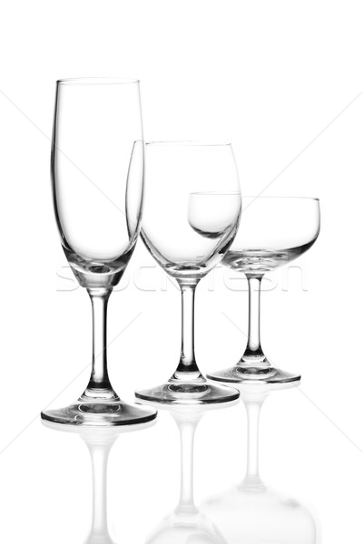 Verre de vin isolé eau fond restaurant rouge [[stock_photo]] © tungphoto