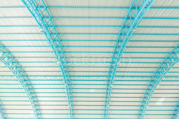 Metal çatı çelik yapı arka plan sanayi Stok fotoğraf © tungphoto