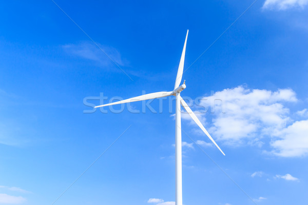 Turbina eolica tecnologia energia futuro vento Foto d'archivio © tungphoto