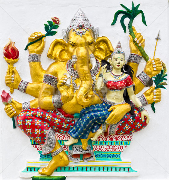 Indian or Hindu God Named Udhawa Ganapati Stock photo © tungphoto