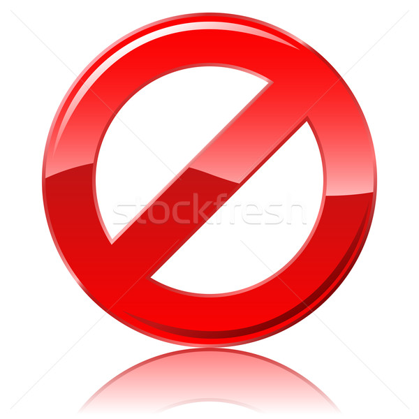 Blank vector restrictive sign isolated on white background. Stock photo © tuulijumala