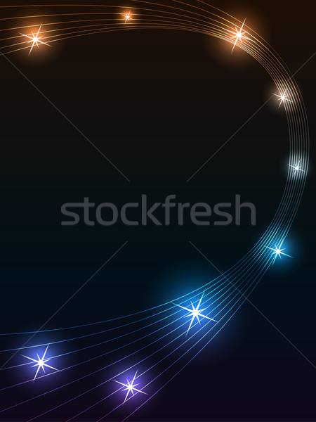 Abstract star trace vector background with copy space. EPS10 fil Stock photo © tuulijumala