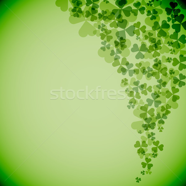 Stock foto: Abstrakten · grünen · shamrock · Vektor · Kopie · Raum · Blatt