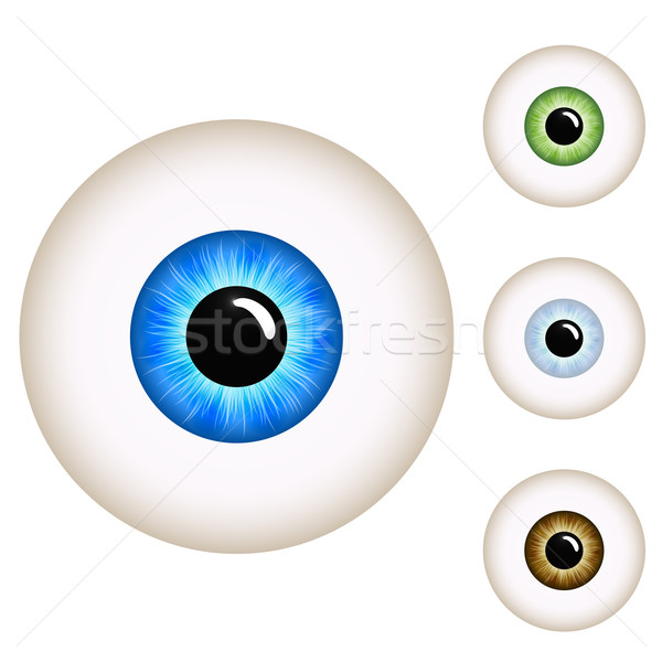 человека глаза цвета изолированный белый аннотация Сток-фото © tuulijumala