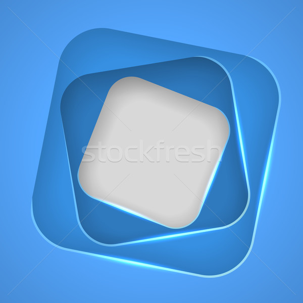 Cut rounded square frames vector background. Stock photo © tuulijumala
