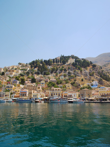 Symi town waterfront Stock photo © tuulijumala