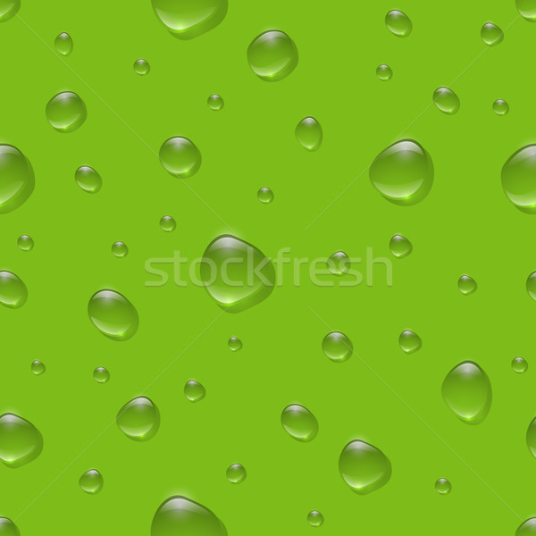 Seamless Realistic Water Drops On Color Surface Vector