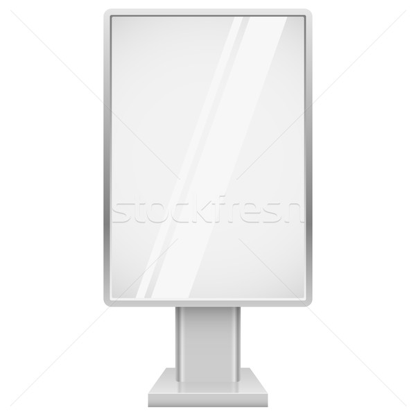 Blank vertical advertising street display vector template isolat Stock photo © tuulijumala