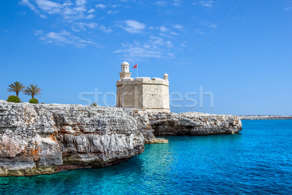 Castell de Sant Nicolau at the port mouth of Ciutadella de Menor Stock photo © tuulijumala