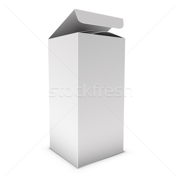 Blank vertical box vector template. Stock photo © tuulijumala