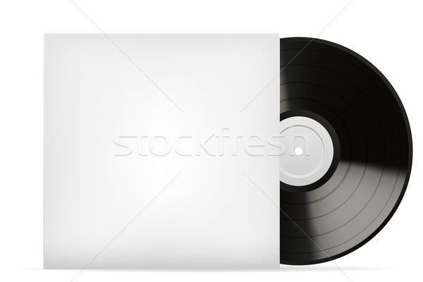 Blank white vinyl cover vector template Stock photo © tuulijumala