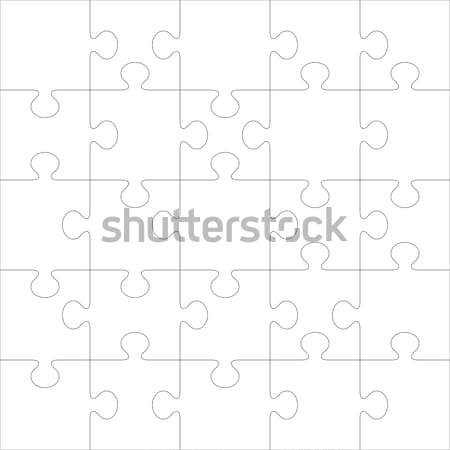 Puzzle vector template. Using puzzle pieces of this illustration Stock photo © tuulijumala
