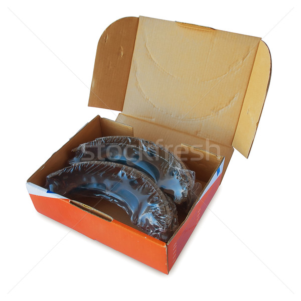 új bent fék cipők doboz izolált Stock fotó © tuulijumala