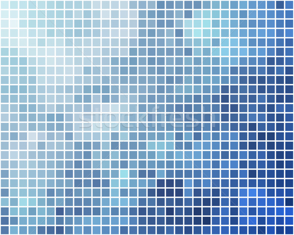 Kék ciánkék tér mozaik vektor terv Stock fotó © tuulijumala