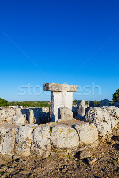 Stock photo: Torralba d'en Salort Menorca taules, Spain.