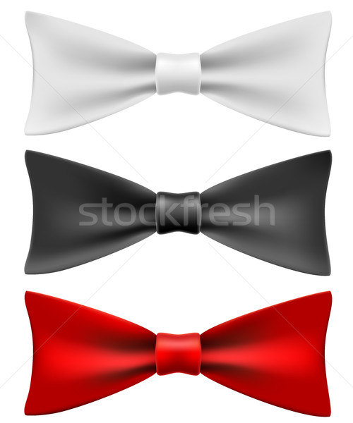 White, black and red bow ties Stock photo © tuulijumala