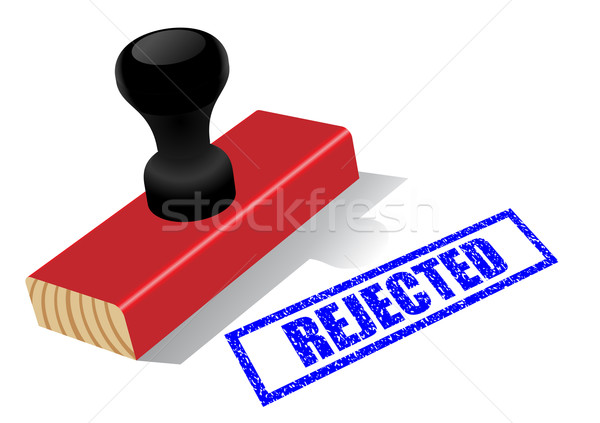 Wooden rubber stamp with “Rejected”  impress isolated Stock photo © tuulijumala
