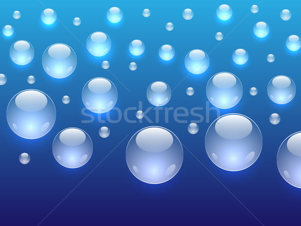 Shiny bubbles horizontal background with copy space. EPS10 file. Stock photo © tuulijumala
