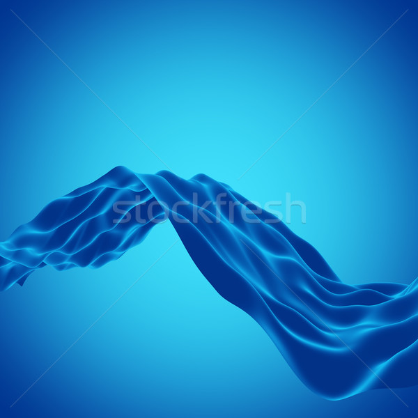 Abstract blue wave background with copy space. Stock photo © tuulijumala