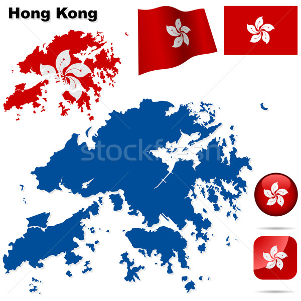 Hong Kong vector set. Stock photo © tuulijumala