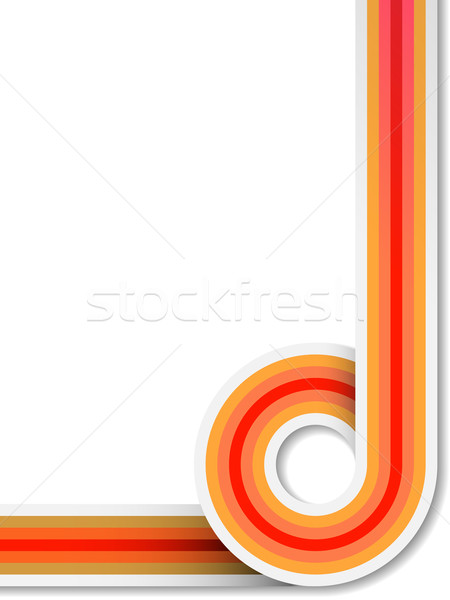 Abstract circled colorful stripes vector background with copy sp Stock photo © tuulijumala