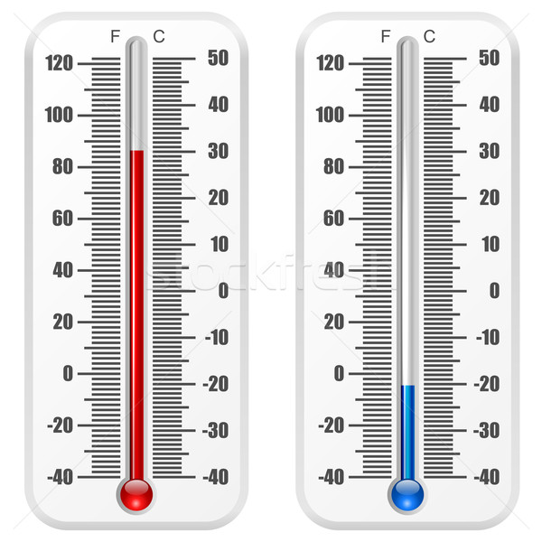 標準 溫度計 向量 模板 孤立 白 商業照片 © tuulijumala