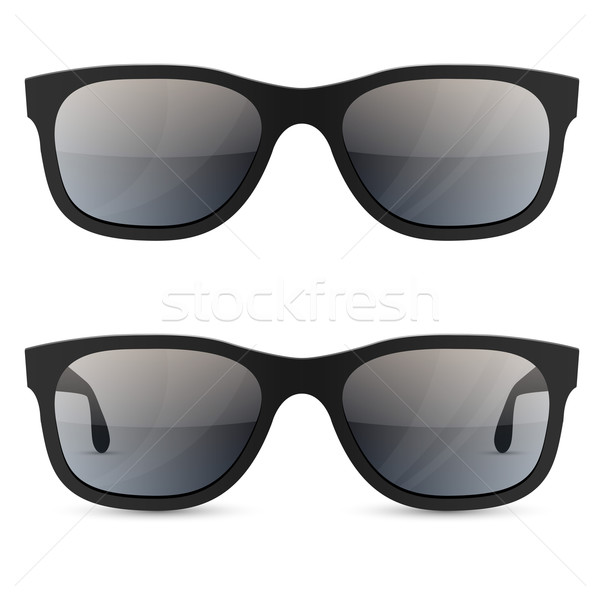 Classic sunglasses vector template isolated on white background. Stock photo © tuulijumala