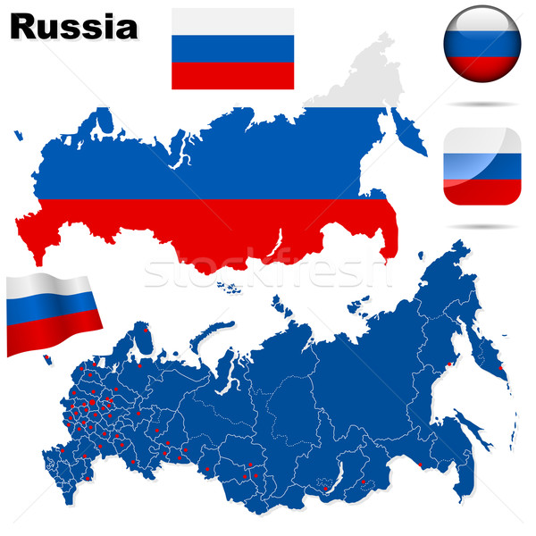 Russian Federation  vector set.  Stock photo © tuulijumala