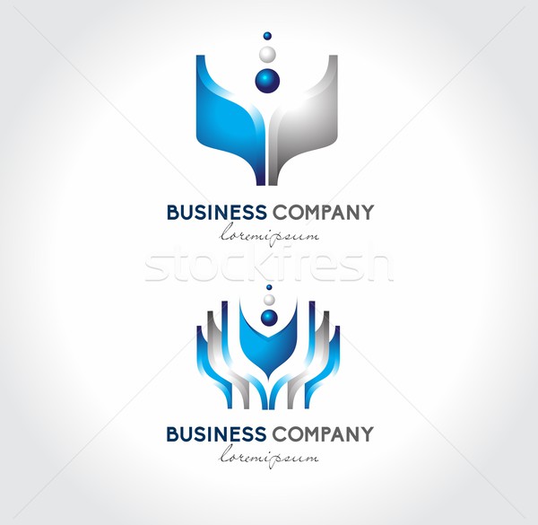 бизнеса корпоративного дизайн логотипа аннотация логотип Сток-фото © twindesigner
