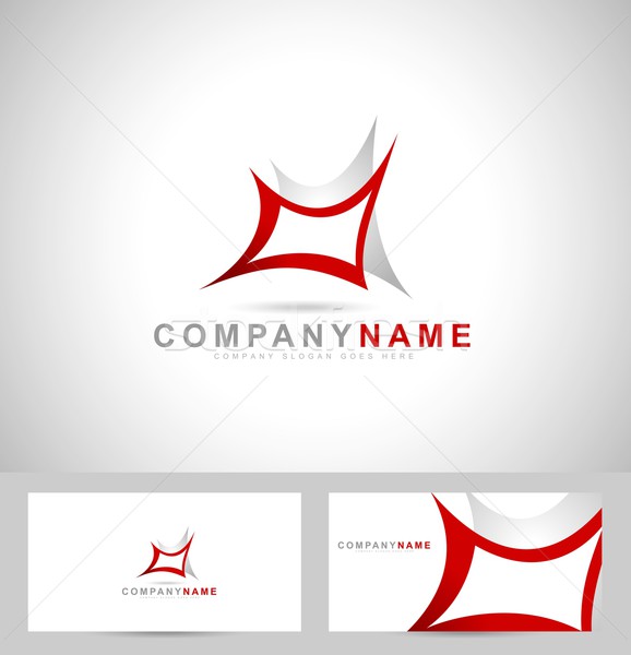 Abstract creativo logo web design società biglietto da visita Foto d'archivio © twindesigner