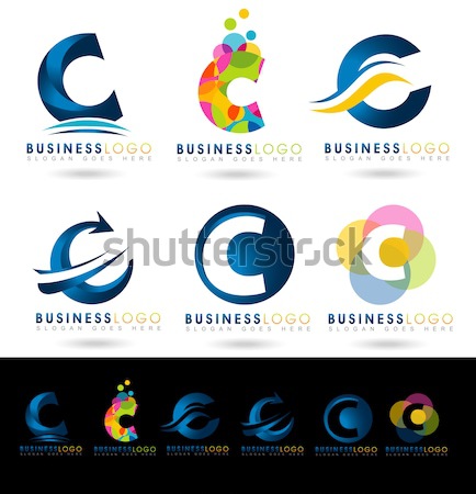 дизайн логотипа Creative вектора логотип Сток-фото © twindesigner