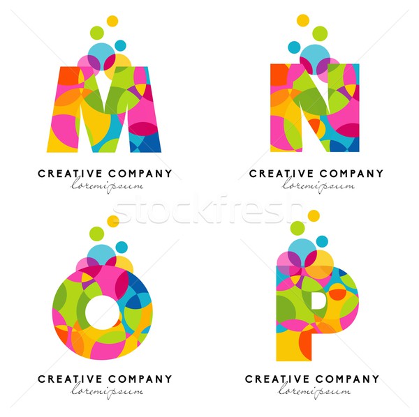 Alfabeto lettere logo creativo vettore colorato Foto d'archivio © twindesigner